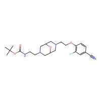 (2-{7-[2-(4-Cyano-2-fluoro-phenoxy)-ethyl]-9-oxa-3,7-diazabicyclo[3.3.1]non-3-yl}-ethyl)-carbamic acid tert-butyl ester，872045-91-5，阿拉丁