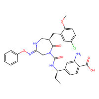 2-amino-4-[(1R)-1-{[(3Z,6R)-6-[(5-chloro-2-methoxyphenyl)methyl]-7-oxo-3-(phenoxyimino)-1,4-diazepane-1-carbonyl]amino}propyl]benzoic acid，Moligand™，阿拉丁