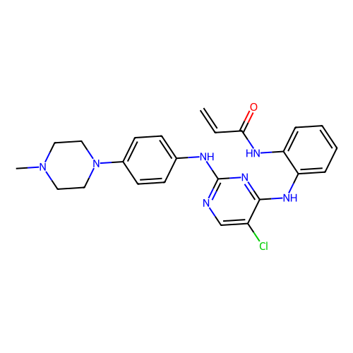 N-{2-[(5-chloro-2-{[4-(4-methylpiperazin-1-yl)phenyl]amino}pyrimidin-4-yl)amino]phenyl}prop-2-enamide，Moligand™，阿拉丁产品图