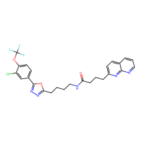 N-(4-{5-[3-chloro-4-(trifluoromethoxy)phenyl]-1,3,4-oxadiazol-2-yl}butyl)-4-(1,8-naphthyridin-2-yl)butanamide，Moligand™，阿拉丁