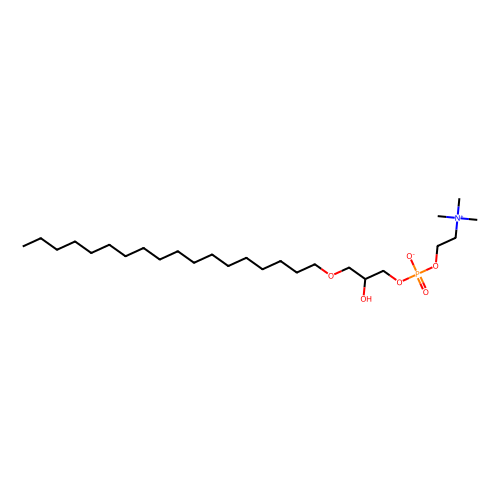1-O-十八烷基-2-羟基-sn-甘油-3-磷酸胆碱,74430-89-0,≥99%,阿拉丁产品图