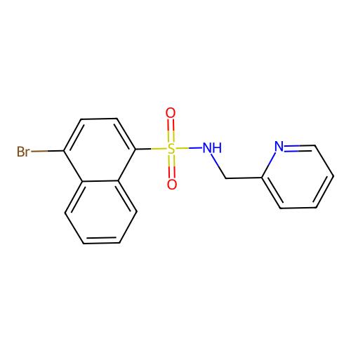 4-溴-N-(2-吡啶甲基)-1-萘磺酰胺,419538-69-5,≥98%(HPLC),阿拉丁产品图