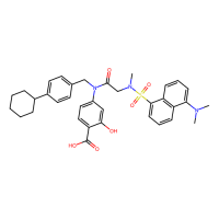 4-[(4-cyclohexylphenyl)methyl-[2-[[5-(dimethylamino)naphthalen-1-yl]sulfonyl-methylamino]acetyl]amino]-2-hydroxybenzoic acid，Moligand™，阿拉丁