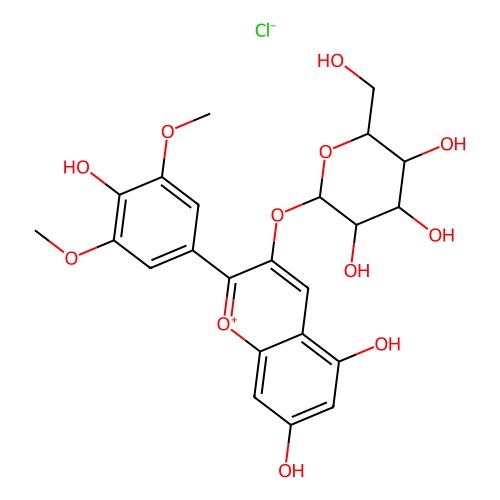 氯化锦葵色素-3-O-半乳糖苷,30113-37-2,≥95%,阿拉丁产品图