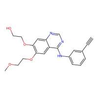 2-(4-(3-Ethynylanilino)-6-(2-methoxyethoxy)quinazolin-7-yl)oxyethanol,183320-29-8,阿拉丁