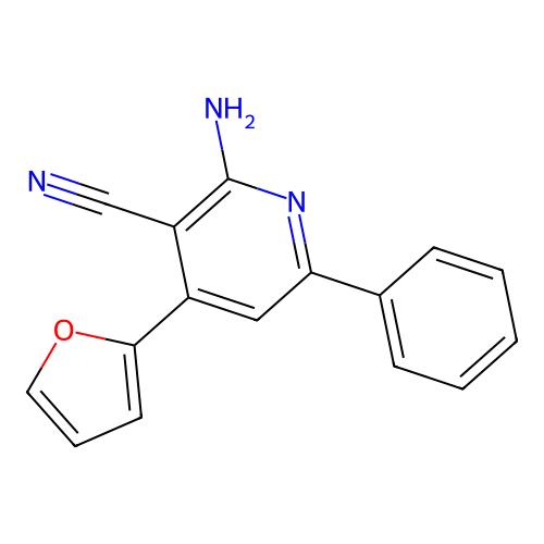 2-Amino-4-furan-2-yl-6-phenyl-nicotinonitrile，阿拉丁产品图