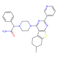 2-[4-(7-methyl-2-pyridin-3-yl-5,6,7,8-tetrahydro-[1]benzothiolo[3,2-e]pyrimidin-4-yl)piperazin-1-yl]-2-phenylacetamide，Moligand™，阿拉丁