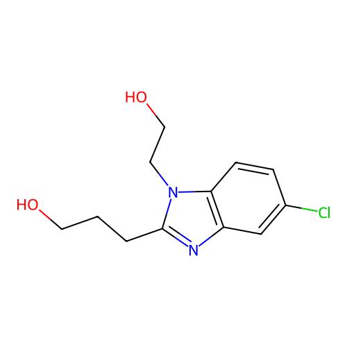 3-[5-chloro-1-(2-hydroxyethyl)-1H-1,3-benzodiazol-2-yl]propan-1-ol，1243554-62-2，阿拉丁产品图