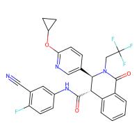 (3S,4S)-N-(3-cyano-4-fluorophenyl)-3-(6-cyclopropyloxypyridin-3-yl)-1-oxo-2-(2,2,2-trifluoroethyl)-3,4-dihydroisoquinoline-4-carboxamide,2724247-62-3,Moligand™,阿拉丁