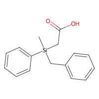 (+)-苄甲苯基硅基乙酸[用于以核磁共振旋光纯度测定]，95373-54-9，≥98%(T)，阿拉丁