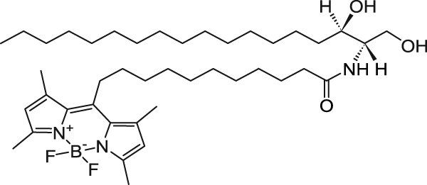 N-[11-(二氟亚甲基二硼化硼)十一烷酰基] -D-赤型-鞘氨醇，1246355-59-8，>99%，阿拉丁产品图