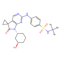 4-[[7'-[(1R,3R)-3-hydroxycyclohexyl]-6'-oxospiro[cyclopropane-1,5'-pyrrolo[2,3-d]pyrimidine]-2'-yl]amino]-N-(trideuteriomethyl)benzenesulfonamide，Moligand™，阿拉丁