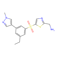 [5-[3-ethyl-5-(1-methylpyrazol-4-yl)phenyl]sulfonyl-1,3-thiazol-2-yl]methanamine，Moligand™，阿拉丁