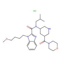 1H-Benzimidazole-2-carboxamide, 1-(4-methoxybutyl)-N-(2-methylpropyl)-N-((3S,5R)-5-(4-morpholinylcarbonyl)-3-piperidinyl)-, hydrochloride (1:1)，1202269-24-6，阿拉丁