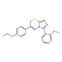6-(4-ethoxyphenyl)-3-(2-methoxyphenyl)-7H-[1,2,4]triazolo[3,4-b][1,3,4]thiadiazine，578723-96-3，阿拉丁