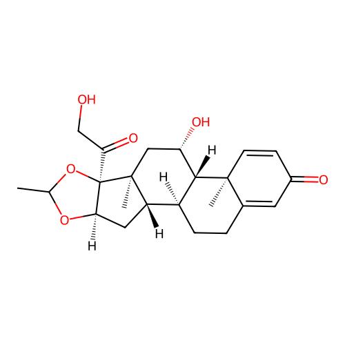(1S,2S,4R,8S,9S,11S,12S,13R)-11-hydroxy-8-(2-hydroxyacetyl)-6,9,13-trimethyl-5,7-dioxapentacyclo[10.8.0.0²⁹.0⁴⁸.0¹³¹⁸]icosa-14,17-dien-16-one，1040085-98-0，阿拉丁产品图