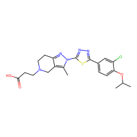 3-[2-[5-(3-chloro-4-propan-2-yloxyphenyl)-1,3,4-thiadiazol-2-yl]-3-methyl-6,7-dihydro-4H-pyrazolo[4,3-c]pyridin-5-yl]propanoic acid，Moligand™，阿拉丁