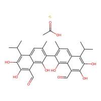 (S)-Gossypol (acetic acid)，1189561-66-7，≥99%，阿拉丁
