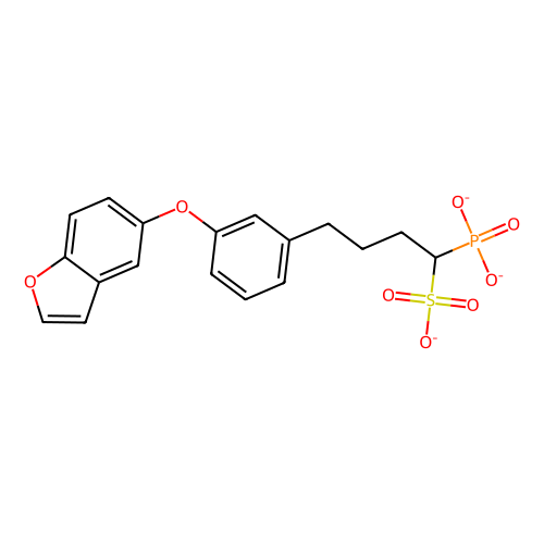 4-[3-(1-benzofuran-5-yloxy)phenyl]-1-phosphonatobutane-1-sulfonate，Moligand™，阿拉丁产品图