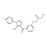 [5-Amino-1-(4-fluorophenyl)-1H-pyrazol-4-YL](3-{[(2R)-2,3-dihydroxypropyl]oxy}phenyl)methanone，249936-55-8，阿拉丁