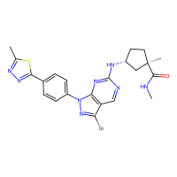 (1R,3R)-3-[[3-bromo-1-[4-(5-methyl-1,3,4-thiadiazol-2-yl)phenyl]pyrazolo[3,4-d]pyrimidin-6-yl]amino]-N,1-dimethylcyclopentane-1-carboxamide，Moligand™，阿拉丁