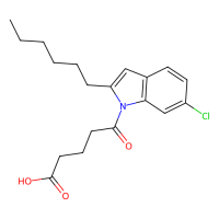 5-(6-chloro-2-hexyl-1H-indol-1-yl)-5-oxo-valeric acid,Moligand™,阿拉丁