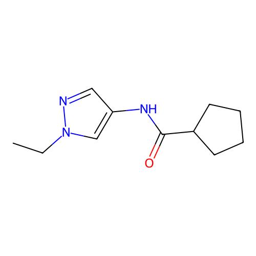 N-(1-ethyl-1H-pyrazol-4-yl)cyclopentanecarboxamide,1258740-53-2,阿拉丁产品图