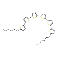 5,5′′′′′-二己基-2,2′:5′,2′′:5′′,2′′′:5′′′,2′′′′:5′′′′,2′′′′′-六噻吩，151271-43-1，OPV器件的电子供体，阿拉丁