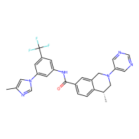 (4R)-4-methyl-N-[3-(4-methyl-1H-imidazol-1-yl)-5-(trifluoromethyl)phenyl]-2-(pyrimidin-5-yl)-1,2,3,4-tetrahydroisoquinoline-7-carboxamide，Moligand™，阿拉丁
