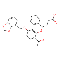 4-[2-acetyl-5-(2H-1,3-benzodioxol-4-ylmethoxy)phenoxy]-4-phenylbutanoic acid，Moligand™，阿拉丁
