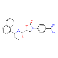(5R)‐3‐(4‐carbamimidoylphenyl)‐N‐((S)‐1‐(naphthalen‐1‐yl)propyl)‐2‐oxooxazolidine‐5‐carboxamide,Moligand™,阿拉丁