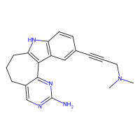 11-(3-(Dimethylamino)prop-1-yn-1-yl)-5,6,7,8-tetrahydropyrimido[4′,5′:3,4]cyclohepta[1,2-b]indol-2-amine，Moligand™，阿拉丁