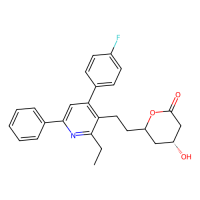 (4R)-6-{2-[2-ethyl-4-(4-fluorophenyl)-6-phenylpyridin-3-yl]ethyl}-4-hydroxyoxan-2-one，Moligand™，阿拉丁