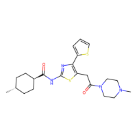 4-methyl-N-[5-[2-(4-methylpiperazin-1-yl)-2-oxoethyl]-4-thiophen-2-yl-1,3-thiazol-2-yl]cyclohexane-1-carboxamide，Moligand™，阿拉丁