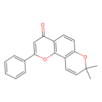 6'',6''-二甲基吡喃[2'',3'':7,8]黄酮，64125-32-2，≥95%(LC/MS-UV)，阿拉丁