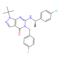 (R)-1-(tert-Butyl)-6-((1-(4-chlorophenyl)ethyl)amino)-5-(4-fluorobenzyl)-1,5-dihydro-4H-pyrazolo[3,4-d]pyrimidin-4-one，Moligand™，阿拉丁