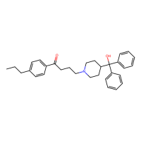 4-[4-[hydroxy-di(phenyl)methyl]piperidin-1-yl]-1-(4-propylphenyl)butan-1-one，Moligand™，阿拉丁