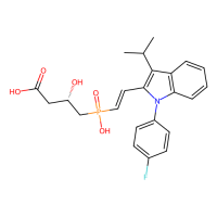 (3S)-4-{[(E)-2-[1-(4-fluorophenyl)-3-(propan-2-yl)-1H-indol-2-yl]ethenyl](hydroxy)phosphoryl}-3-hydroxybutanoic acid，Moligand™，阿拉丁