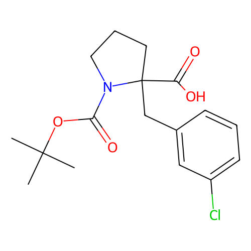 Boc-α-(3-氯苄基)-DL-Pro-OH,351002-87-4,≥96.0% (HPLC),阿拉丁产品图