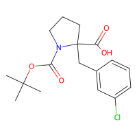 Boc-α-(3-氯苄基)-DL-Pro-OH，351002-87-4，≥96.0% (HPLC)，阿拉丁