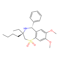 (3R,5R)-3-butyl-3-ethyl-7,8-dimethoxy-5-phenyl-4,5-dihydro-2H-benzo[f][1,4]thiazepine 1,1-dioxide，Moligand™，阿拉丁
