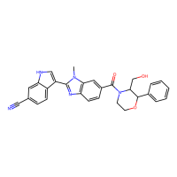 3-[6-[3-(hydroxymethyl)-2-phenylmorpholine-4-carbonyl]-1-methylbenzimidazol-2-yl]-1H-indole-6-carbonitrile，Moligand™，阿拉丁