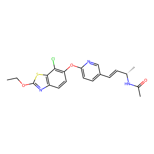 N-[(2S,3E)-4-{6-[(7-chloro-2-ethoxy-1,3-benzothiazol-6-yl)oxy]pyridin-3-yl}but-3-en-2-yl]acetamide，Moligand™，阿拉丁产品图