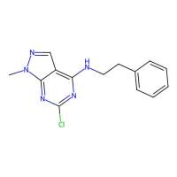 6-chloro-1-methyl-N-(2-phenylethyl)-1H-pyrazolo[3,4-d]pyrimidin-4-amine，6958-86-7，阿拉丁