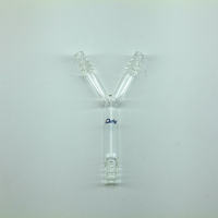 Y型三通连接管,i-Quip™, 材质:高硼硅玻璃;颜色:透明