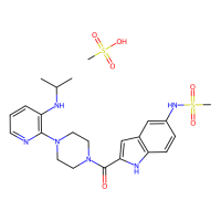 地拉韦啶甲磺酸盐，147221-93-0，10mM in DMSO，阿拉丁