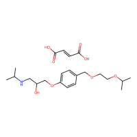 比索洛尔富马酸盐，104344-23-2，10mM in DMSO，阿拉丁