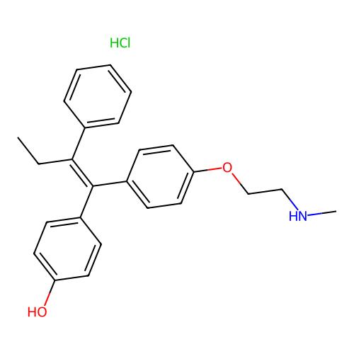 Endoxifen hydrochloride，1197194-41-4，10mM in DMSO，阿拉丁产品图
