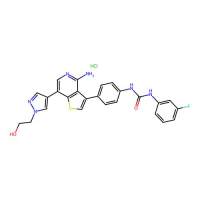 Ilorasertib hydrochloride,1847485-91-9,10mM in DMSO,阿拉丁