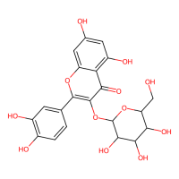 槲皮素 3-β-D-葡萄糖甙，482-35-9，10mM in DMSO，阿拉丁